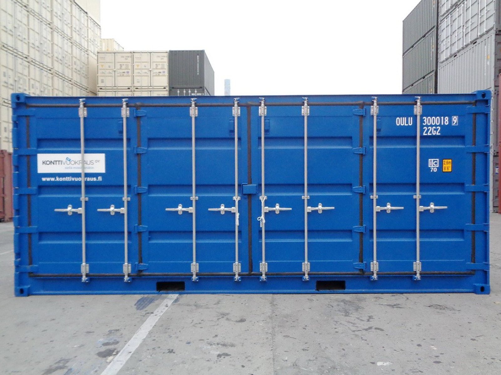 20’ insulated hazardous waste containers, side opening